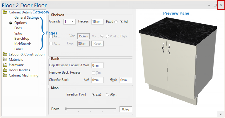Click to view Cabinet Tool